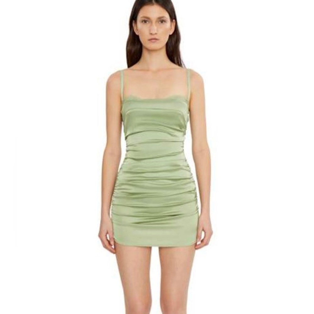 Danielle Guizio Satin Slip Dress